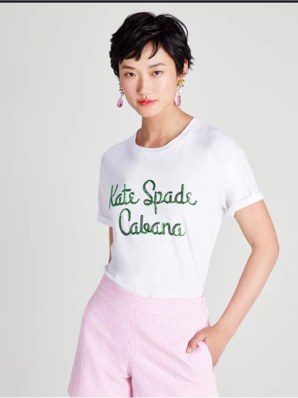 kate spade logo tee